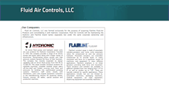 Desktop Screenshot of fluidaircontrols.com