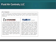 Tablet Screenshot of fluidaircontrols.com